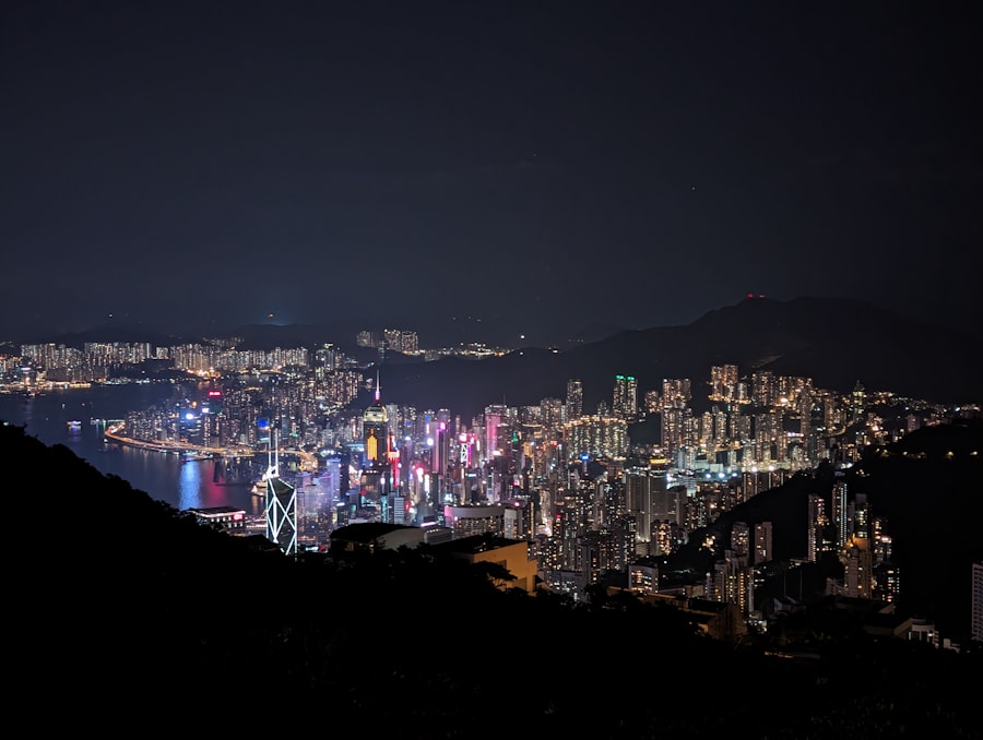 Photo Cityscape skyline